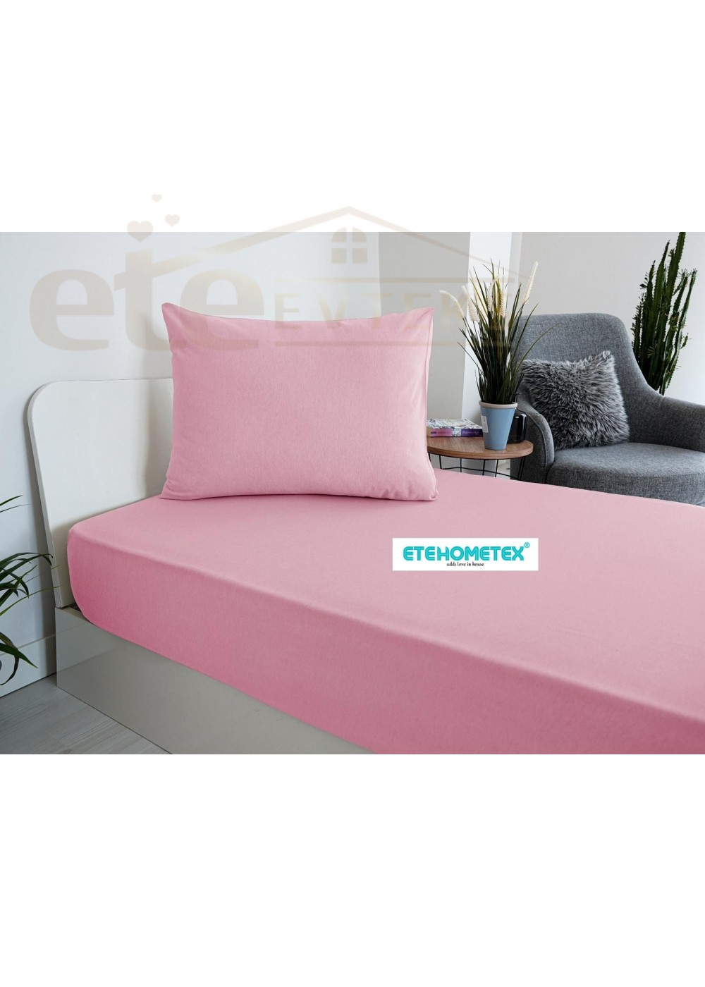 ETE HOMETEX Tek Kişilik Pamuklu Fitted Lastikli Çarşaf Takımı 100x200 cm +30 cm Derinlik PUDRA 8696474231759 ETE HOMETEX Tek Kişilik Pamuklu Fitted Lastikli Çarşaf Takımı 100x200 cm +30 cm Derinlik PUDRA 8696474231759